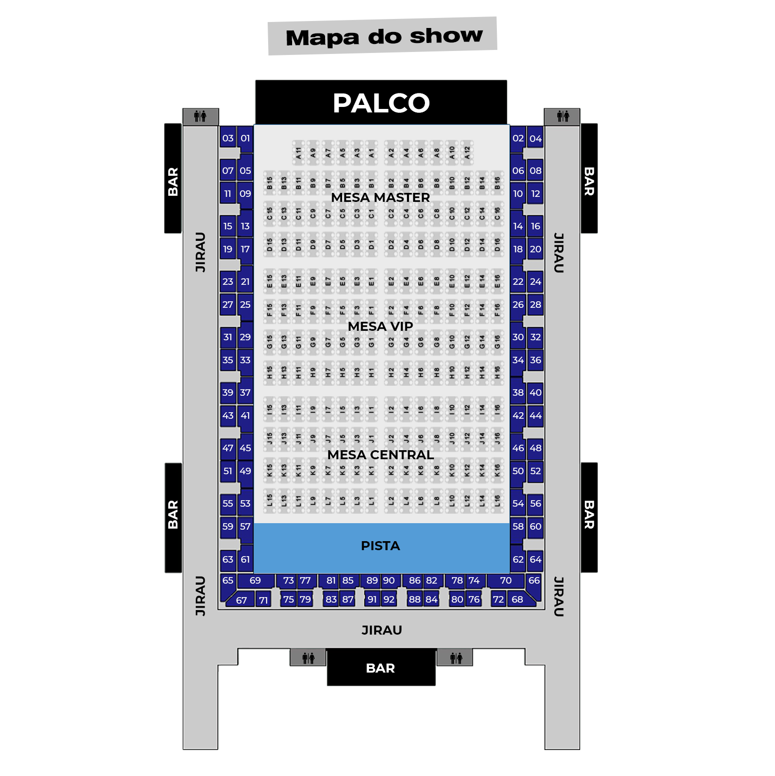 Mapa do Evento